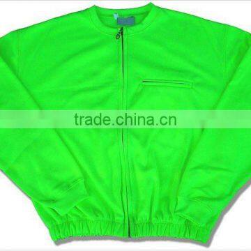 Plain 100% Polyester Front Zip Sports Jacket