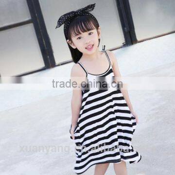 High Quanlity Mummy and Daughter Stripe Clothes Girls Frocks Designs Wholesale New Model Western Style Dress photo-4