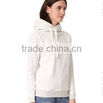 Women Sweatshirt With Double Hooded Design Specialized Hooded With Decorated Wire Long Sleeve Fleece With Rib Hem photo-4