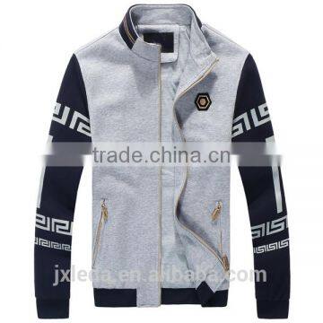 stand collar long sleeves sports jacket man