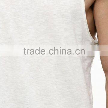 Factory Direct Plain White Mens Tank Top Shirt for Sale photo-3