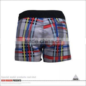 Female Photos Sexy Full Open Sexy Check Mini Running Shorts photo-3