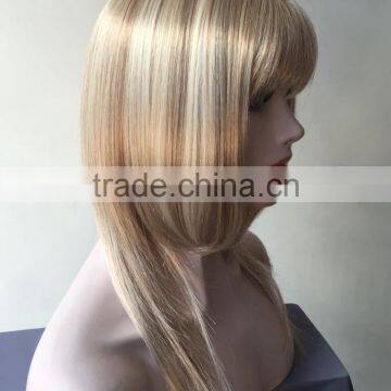 Best Selling Natrual Blonde Girls Hair Wig Silky Straight Lace Front Wigs For European Women photo-3