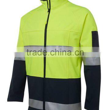 Fashion Contrasting Color Winterproof Winter Men Softshell Jacket