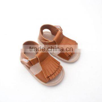 Hotcake brown toddler moccasin shoes boy sandal shoes