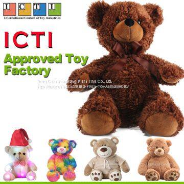 ICTI Approved Toy Factory Teddy Bear Stuffed Custom Small Clothes Teddy Bear Plush Toy With T Shirts