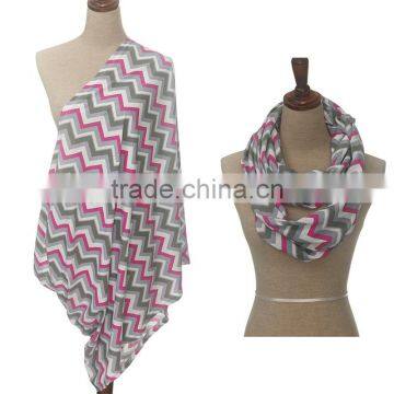 Jersey Chevron Enternity Nursing Cover Scarf