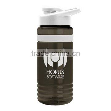 USA Made 20 Oz. BPA-Free Tritan Stripe Water Bottle With Drink-Thru Lid - Has Snap Lid, Silicone Grip and Comes With Your Logo photo-6