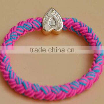 Candy Color Heart Hair Rope Elastic Hairbands photo-5