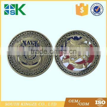 Cheap Price Power of Positive Leadrship Navy Collectible USN Chief Challenge Coin for Sale photo-2