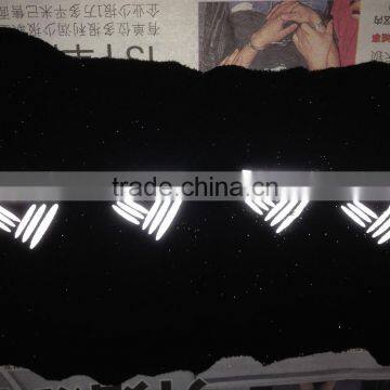 Silver Grey Reflective Heat Transfer T-shirt Logo photo-2