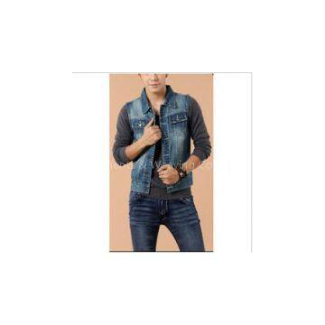 Men's sleeveless denim shirt