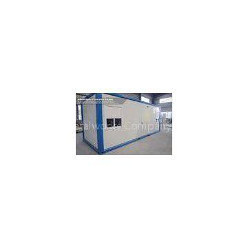 Waterproof Steel Blue and White Prefab Container House with EPS Sandwich Panel