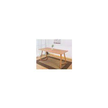 Panel Solid Hardwood Coffee Table Classic Rectangular For Home Dinning