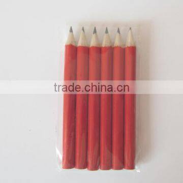 3.5''Mini golf red praiiting HB pencils