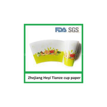 Customized Disposable Popcorn Paper Cup Fan With Flexo Printing