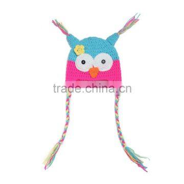 hot sale Fashion baby warm hat baby owl hat