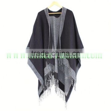 Fashion kashmir wool poncho shawl necklace XG-46