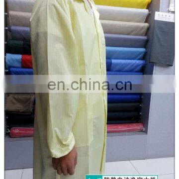 China hot sale antistatic polyester grid coverall clean room coverall