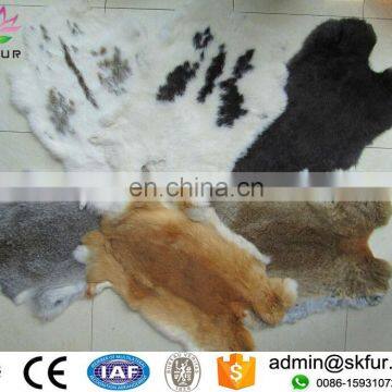 Big piece raw or dyed color large rabbit fur wholesale