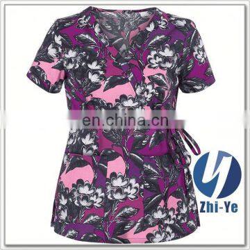 hospital uniform junior fit printed medical uniform hospital