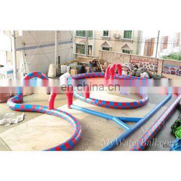 Colorful inflatable zorb race track for sale