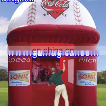 Inflatable baseball shooting game