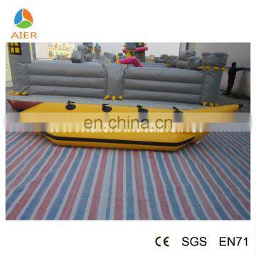 Small Yellow Inflatable Floating Banana Boat