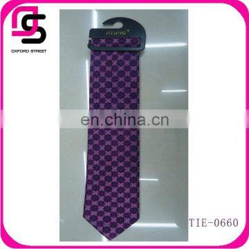 HOT SALE latest design fashion grid cheap silk necktie