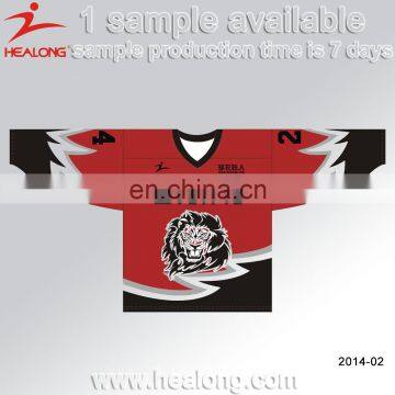 Professional Supplier Custom Embroidery Tackle Twill Ice Hockey Jersey