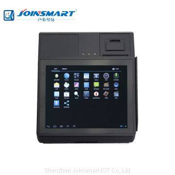 Black/Red color payment POS system with 1D 2D bar code scanner fingerprint