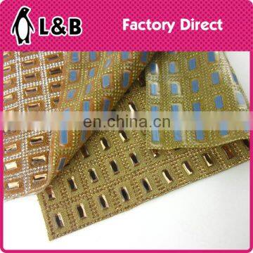 FREE SAMPLE Hot Fix Rhinestone Mesh for Shoe Decoration
