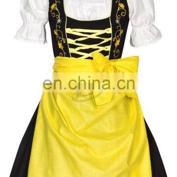 2016 Mini Dirndl with blouse and apron Octuber festival , Trachten Dirndl Dress , Traditional Bavarian Dirndl