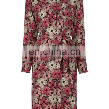 MIKA2537 Rose Floral Print Shirt Clothing