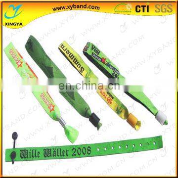 promotional custom woven textile event wristband