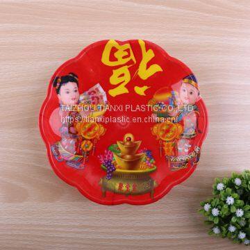 TX8008 PLASTIC SMALL SIZE ROUND PLATE CHEAP PLATE FOOD PLATE photo-4