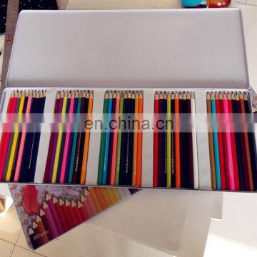 assorted wood color pencil stationery set with tin box