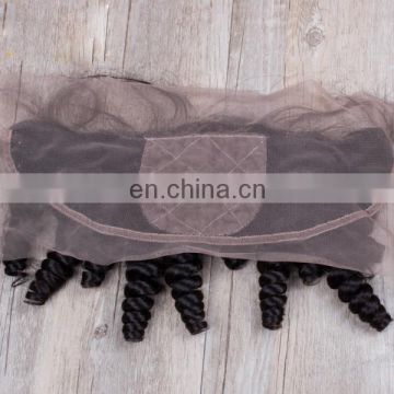 Peruvian human hair Virgin hair silk base free part closure