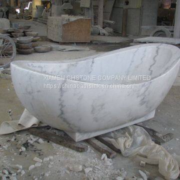 Guangxi Marbe Bathroom Oval Tubs Natural Stone Free-standing Bathtubs