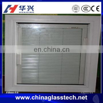 Customized Size national standard tempered glass upvc profile house window louvers