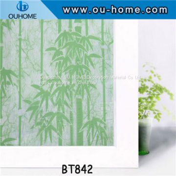 BT842 Stained glass window film window privacy