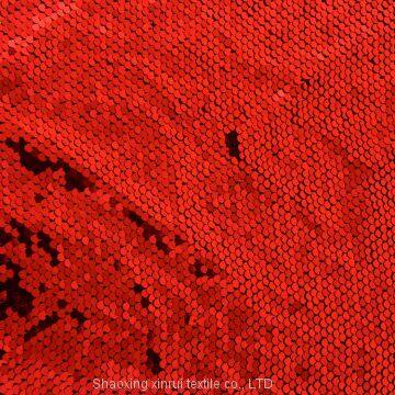 Organza Lace With Sequins Embroidery Rainbow Floral Sequin Fabric photo-3