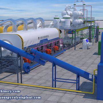 DOING Newest Technology Continuous Tire Plastic Pyrolysis Machine Automatic Tyre to Fuel Oil Recycling Pyrolysis Plant photo-5