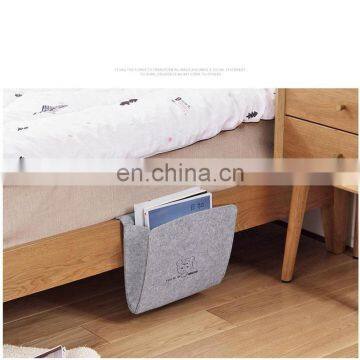 Colorful Custom Design Multi Pockets Bedside Caddy Hanging Bag Felt Bed Organizer photo-7