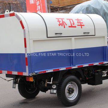 Gasoline Tricycle Cargo Loader Lovol Three Wheeler Waste Management 3 CBM photo-2