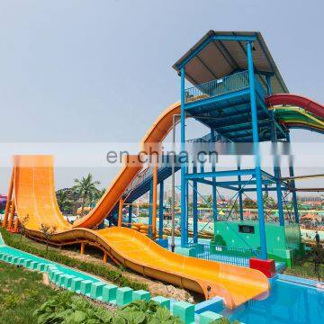 Large Plastic Water Theme Park Equipment Slide For Sale Garden Water Slide photo-4