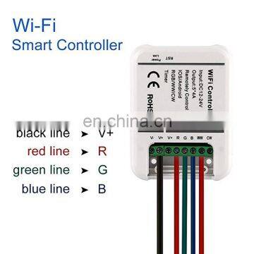 DC12-24V Strip Light 5CH LED Controller Wifi 5 Channel Smart Phone APP Control photo-4