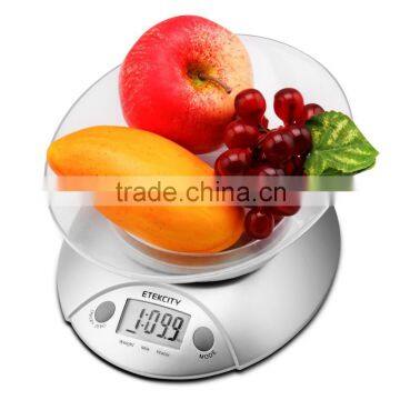 11lb/5kg Digital Kitchen Food Scale, Volume Measurement Supported