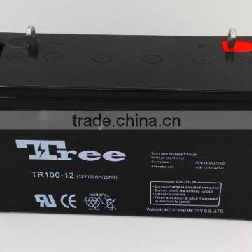 100ah 12v free maintenance gel battery for solar system