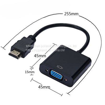 HD 1080P HDMI To VGA Cable Converter HDMI Male To VGA Famale Converter Adapter Digital Analog for Tablet Laptop PC TV photo-4